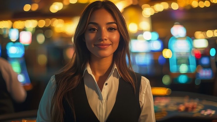 Tampilan meja Caribbean Stud Poker di demoslot pg